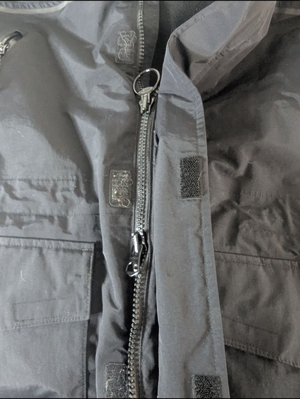 Lands’ End Black Insulated Squall Parka Jacket Hooded Waterproof Coat Mens Small - Picture 8 of 12